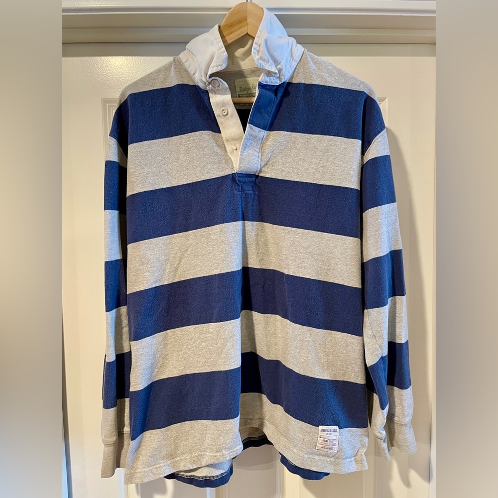 American Eagle Men’s Large Vintage Rugby Jersey